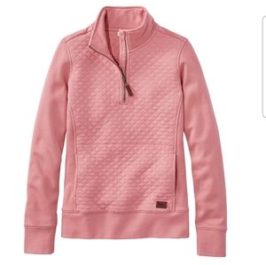 LL Bean Quilted 1/4 Zip Sweatshirt
